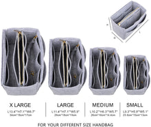 
                        
                          將圖片載入圖庫檢視器 Vercord Felt Organizer Insert for Purse Handbag Tote Bag in Bag Inside Shaper Divider Neo Beige Small
                        
                      