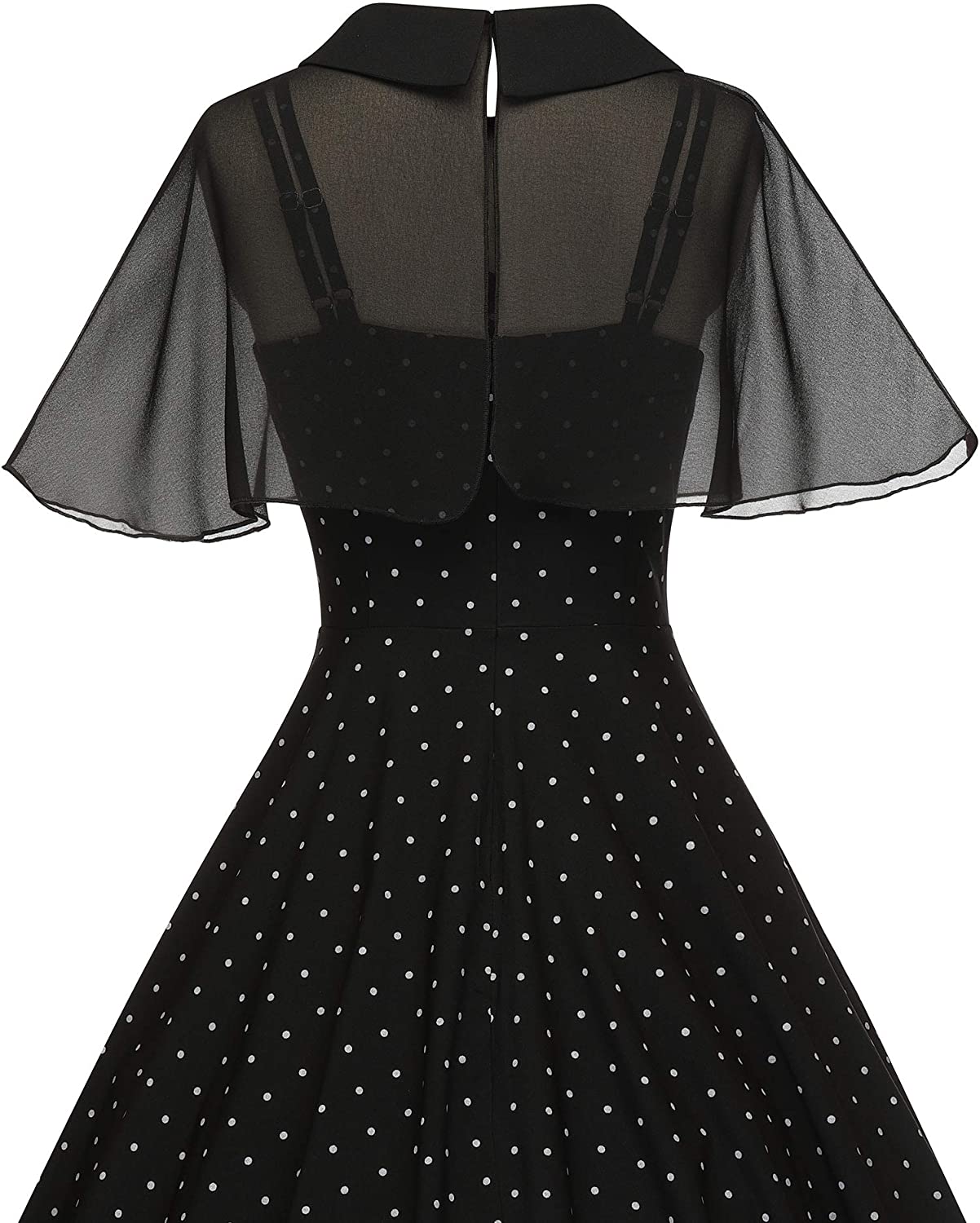 GownTown Women's 1950s Cloak Two-Piece Cocktail Dress