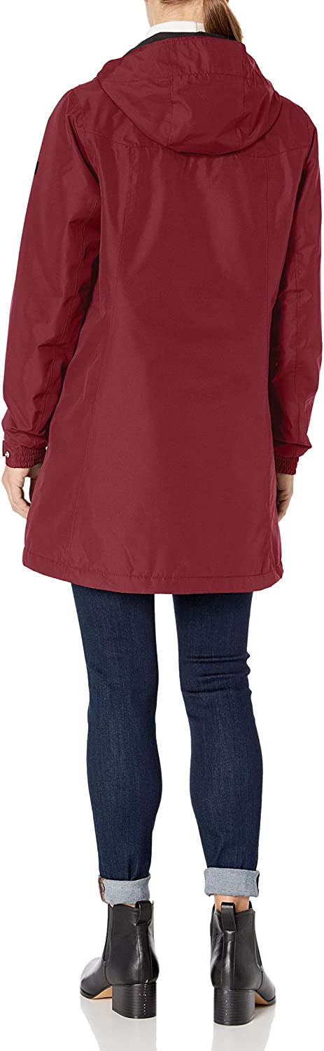 Helly-Hansen Womens Aden Insulated Waterproof Windproof Breathable Long Length Packable Hood Rain Coat Jacket