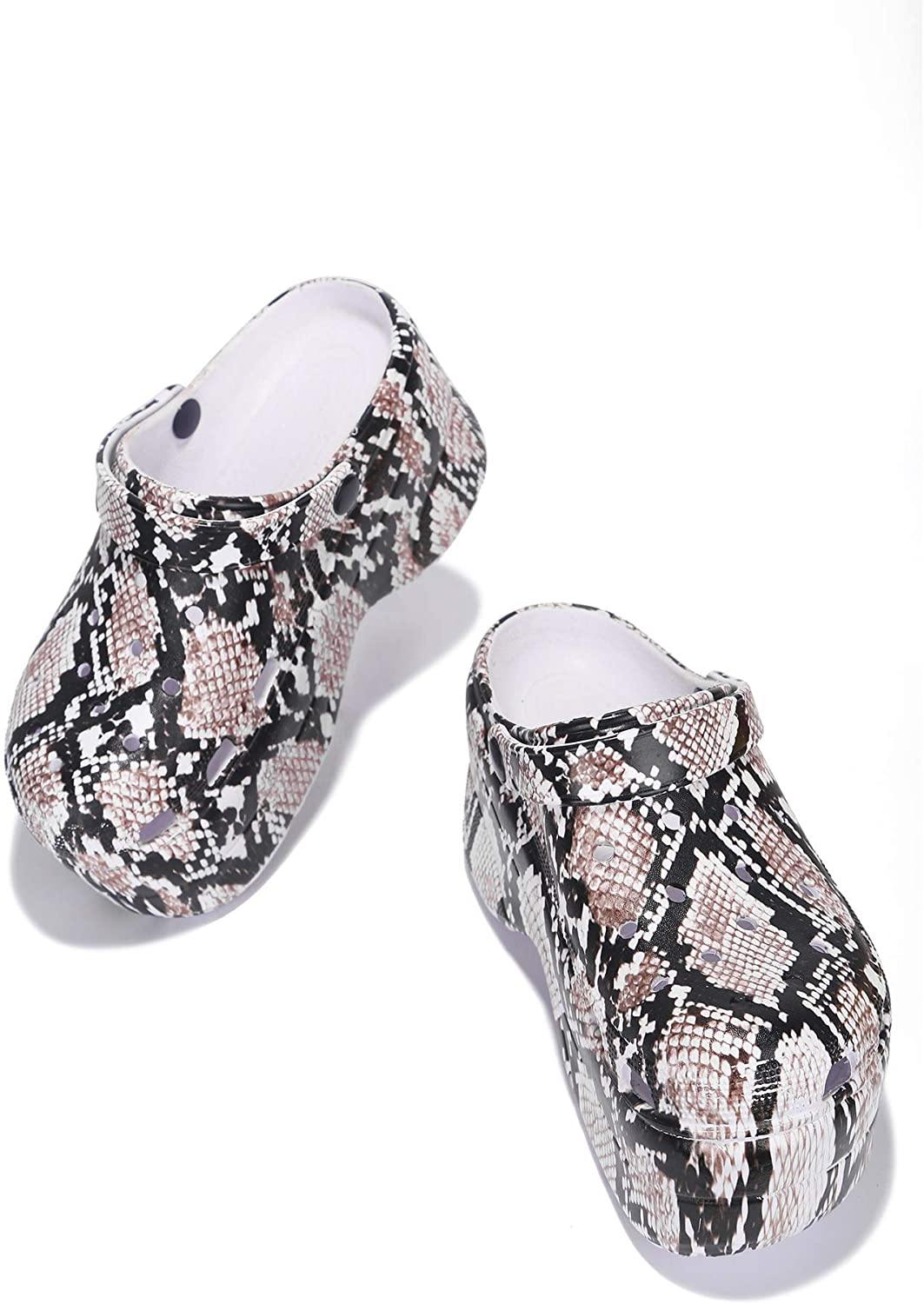 Cape Robbin Gardener Platform Clogs Slippers for Women, Women’s Fashion Comfortable Slip On Slides Shoes
