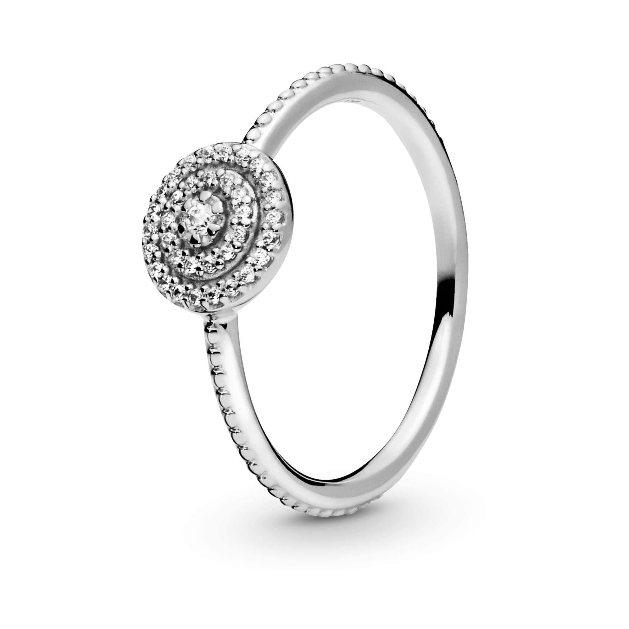 Pandora Jewelry Elegant Sparkle Cubic Zirconia Ring in Sterling Silver - JOY2ESpree