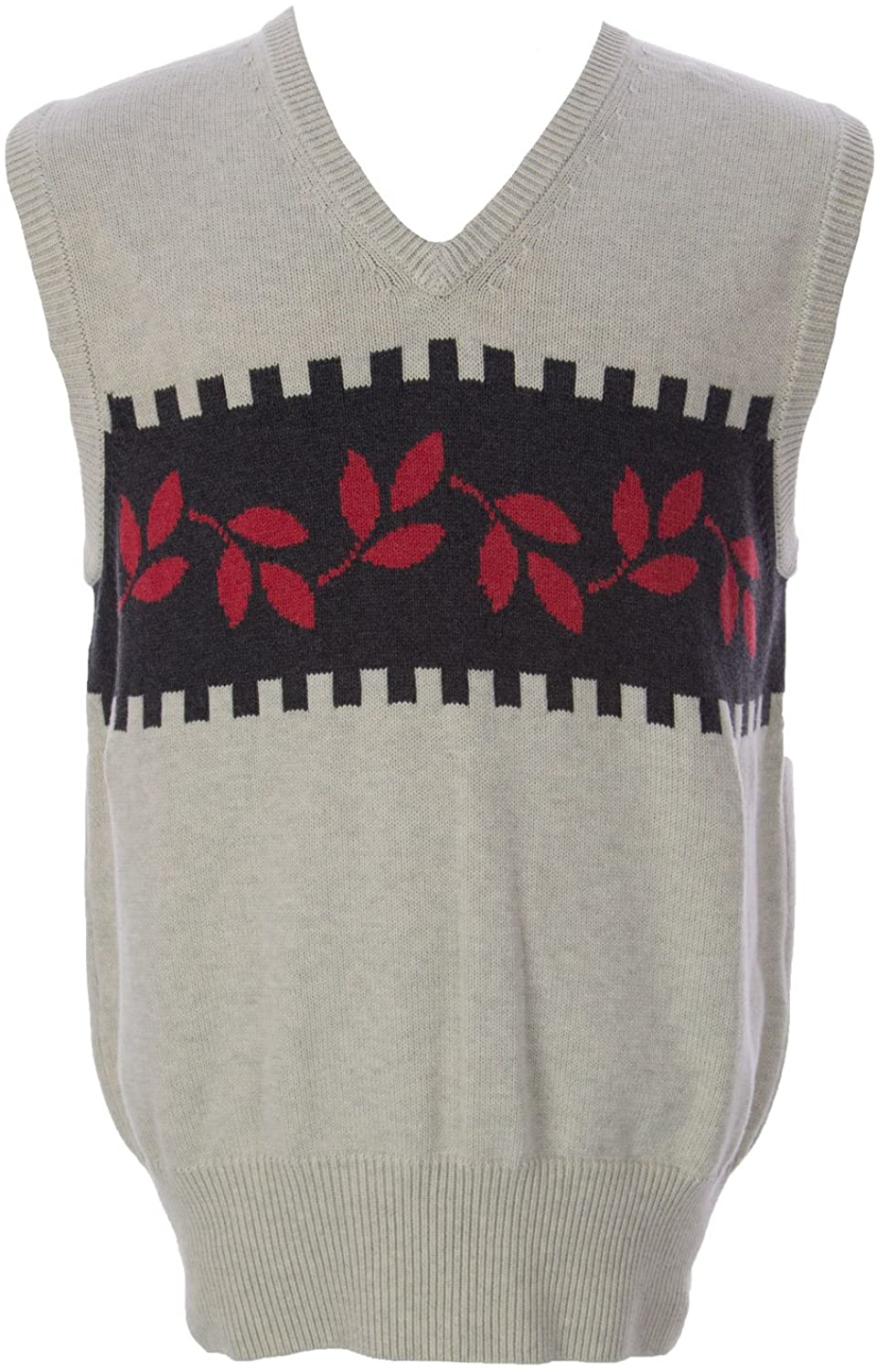 GANT Men's V-Neck Sweater Vest Oatmeal Melange - JOY2ESpree