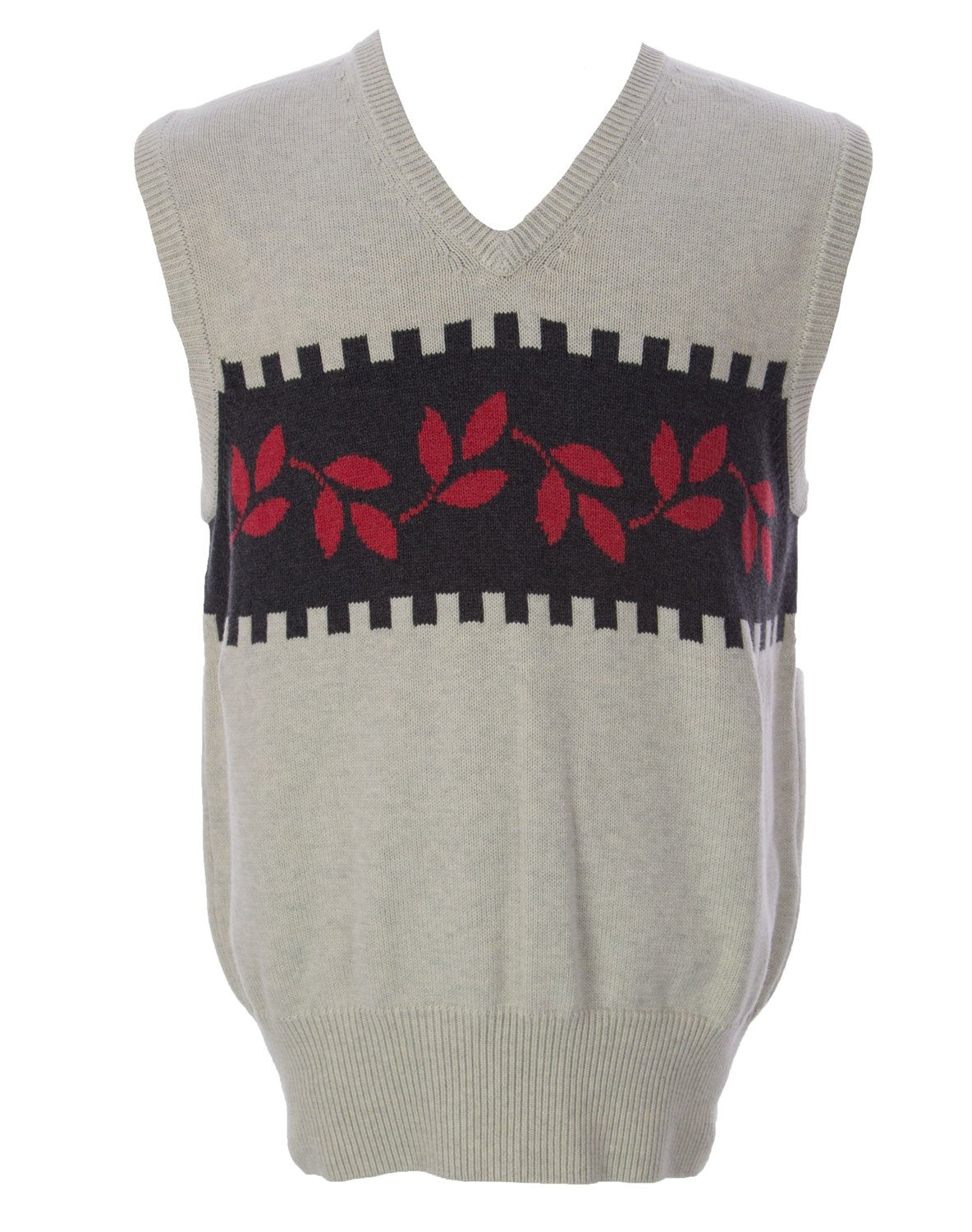 GANT Men's V-Neck Sweater Vest Oatmeal Melange - JOY2ESpree
