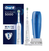 
                        
                          Muat gambar ke penampil Galeri, Oral-B Pro 5000 Smartseries Power Rechargeable Electric Toothbrush with Bluetooth Connectivity, White Edition
                        
                      