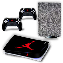 
                        
                          Muat gambar ke penampil Galeri, PS5 Console and Controller Skin Vinyl Sticker Decal Cover for PlayStation 5 Console and Controllers, Disk Edition -Jordan Black Cement - JOY2ESpree
                        
                      