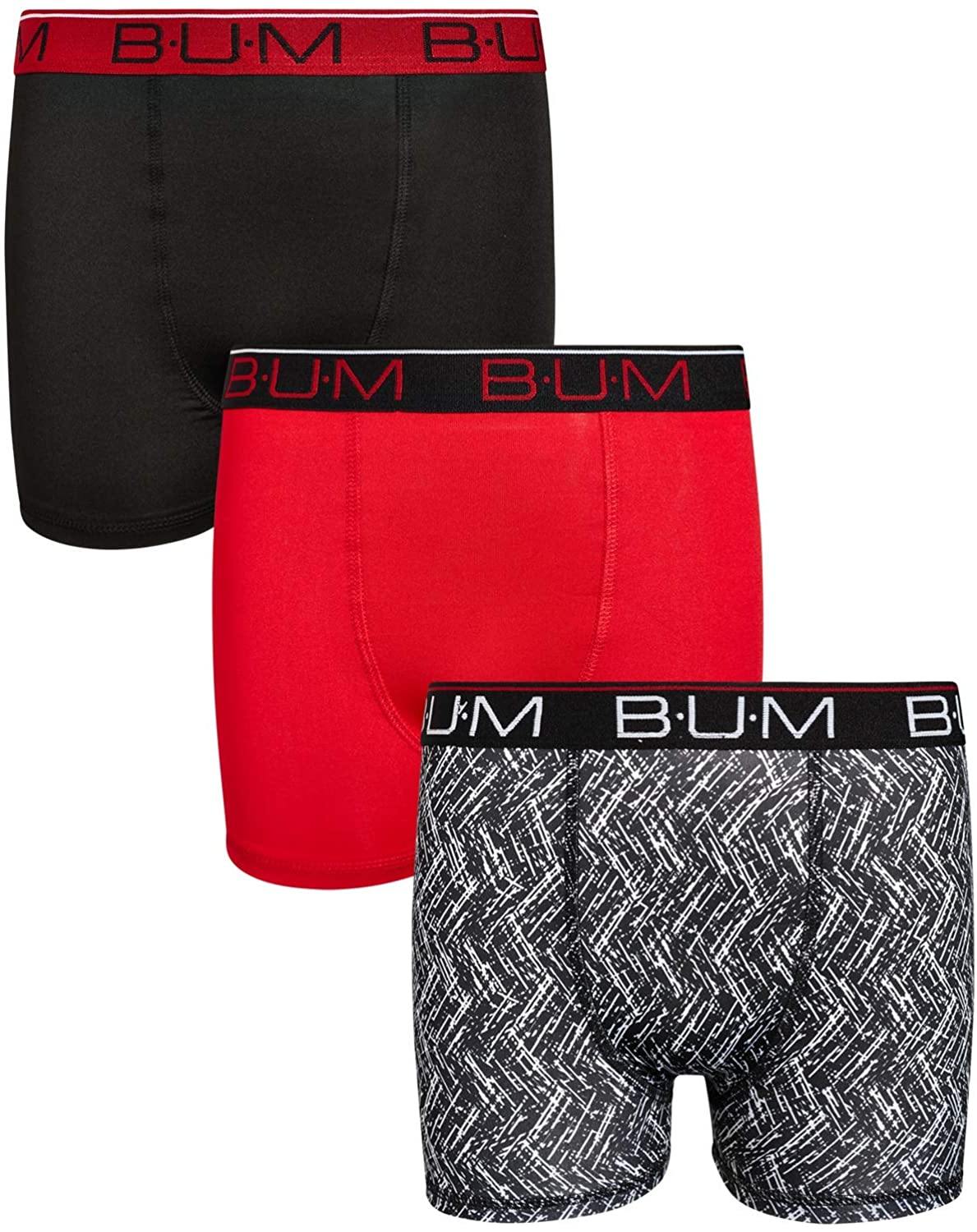 B.U.M. Equipment Boys Performance Dry-Fit Compression Boxer Briefs (3 Pack) - JOY2ESpree
