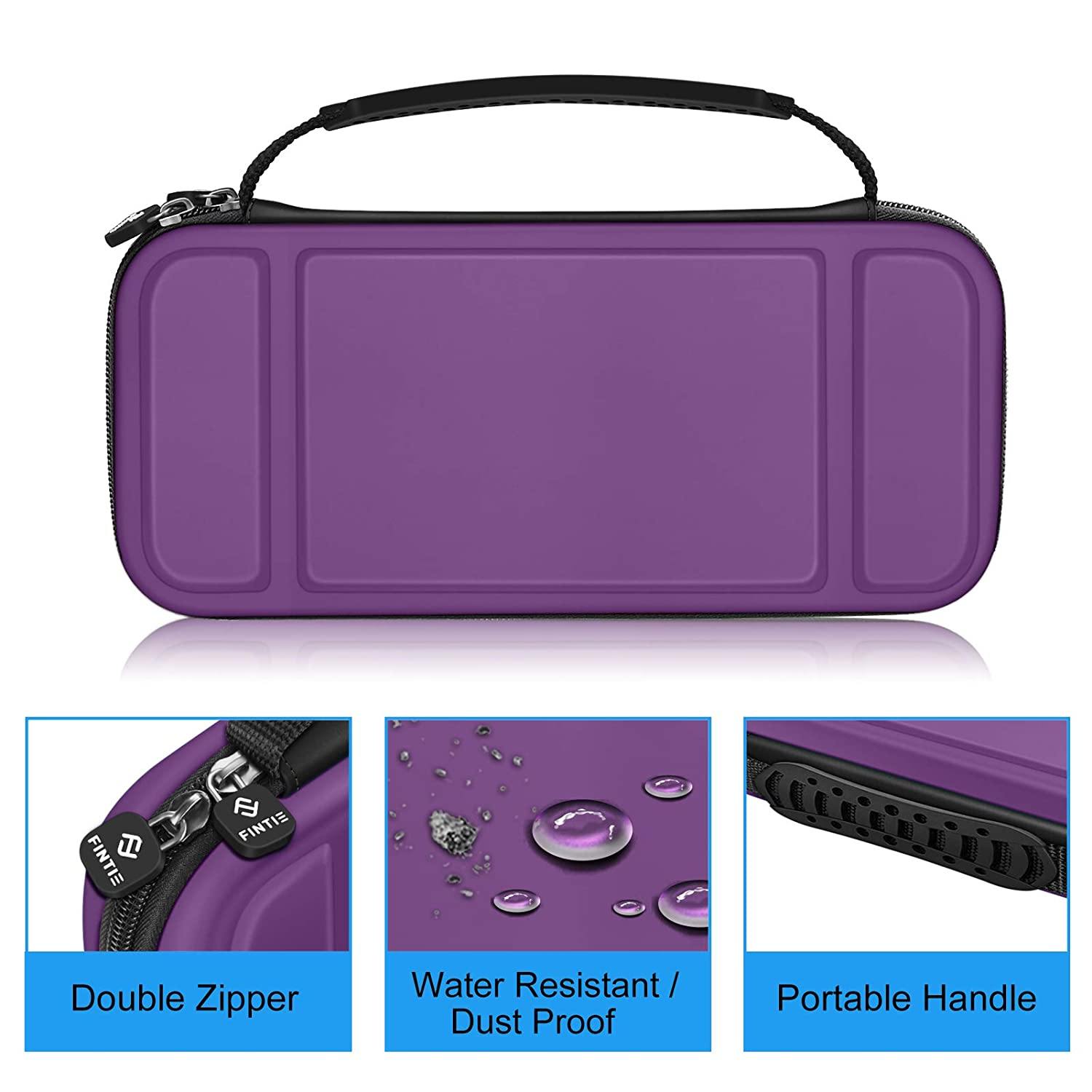 Fintie Carry Case for Nintendo Switch Lite 2019 - [Shockproof] Hard Shell Protective Cover Bag with 15 Game Card/2 Micro SD Card Slots - JOY2ESpree