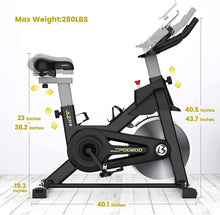 
                        
                          Cargar imagen en el visor de la galería, pooboo Indoor Cycling Bike with Magnetic Resistance Exercise Bikes Stationary - JOY2ESpree
                        
                      