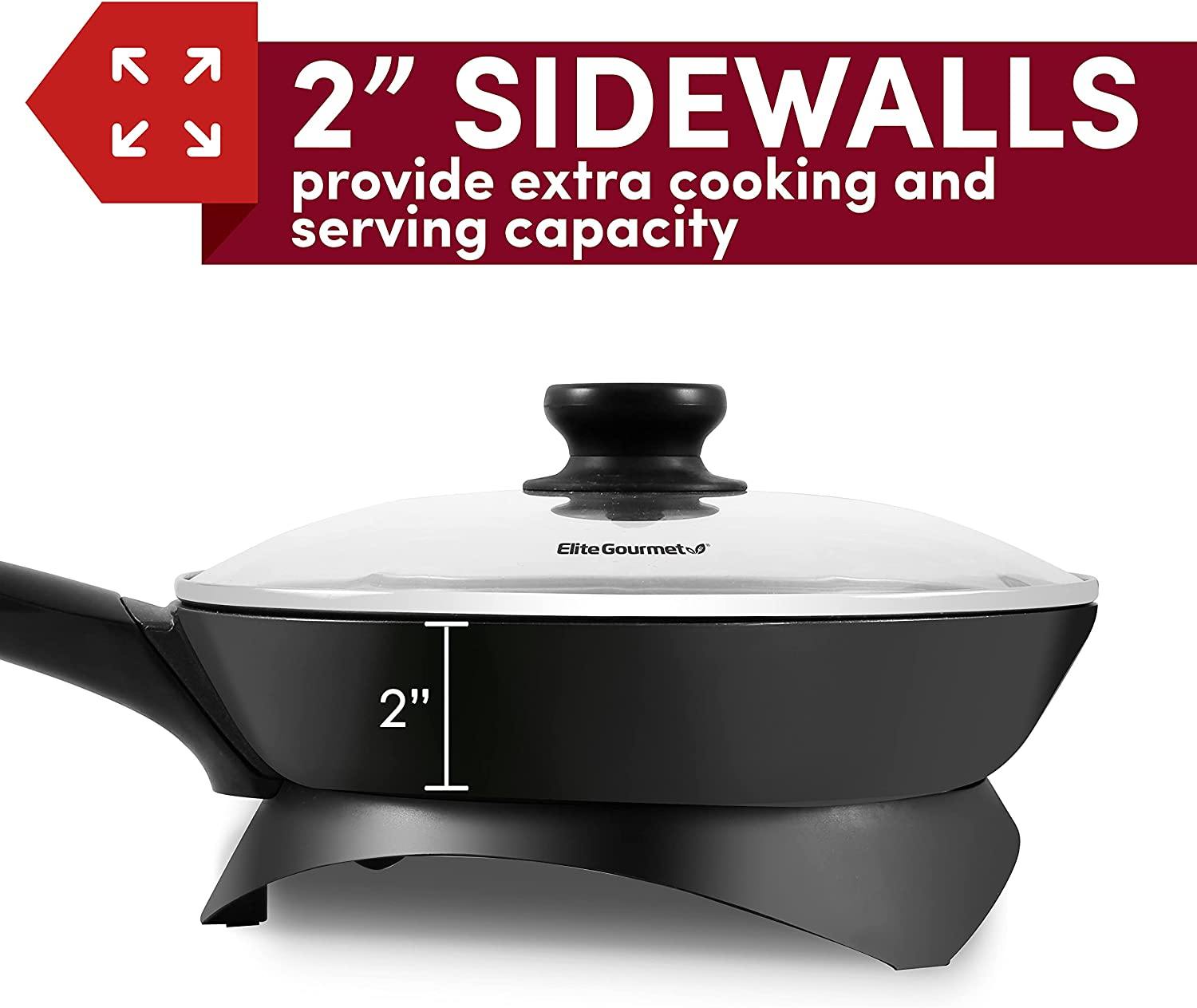 Elite Gourmet EG-6203 PFOA-Free 16"x 3"x3.2" Scratch Resistant - JOY2ESpree