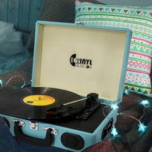 
                        
                          Muat gambar ke penampil Galeri, Retro Record Player for 33/45/78 RPM Vinyl Records,Bluetooth Belt-Drive Turntable - JOY2ESpree
                        
                      