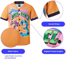 
                        
                          Muat gambar ke penampil Galeri, MOLPE 90s Hip Hop Clothing for Men and Women, Unisex Bel Air 23 Baseball Jersey, Mens Printed Urban Shirts for Party
                        
                      