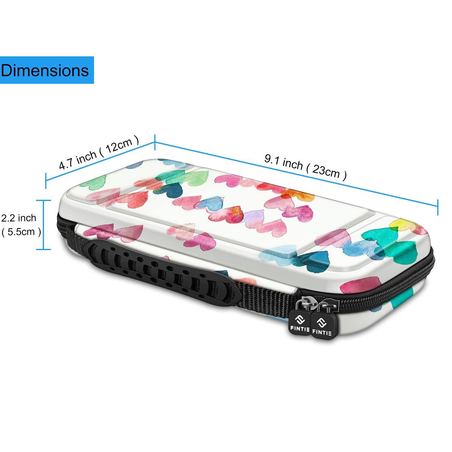 Fintie Carry Case for Nintendo Switch Lite 2019 - [Shockproof] Hard Shell Protective Cover Bag with 15 Game Card/2 Micro SD Card Slots - JOY2ESpree