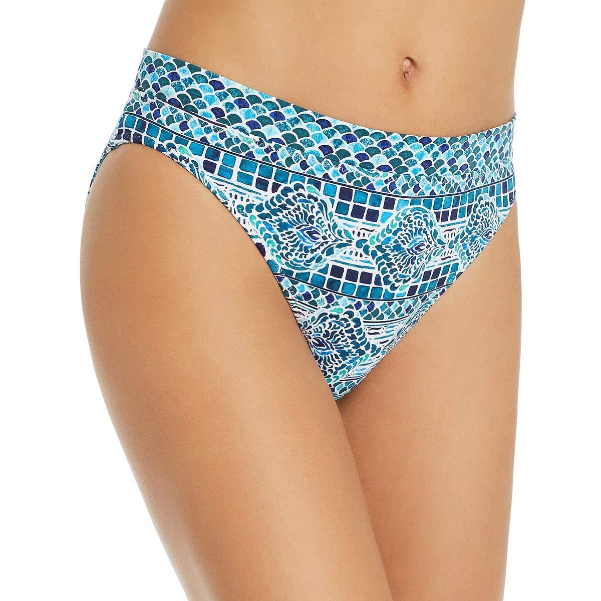 Tommy Bahama Womens Reversible Floral Bikini Swim Bottom Blue S - JOY2ESpree