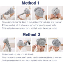 
                        
                          Load image into Gallery viewer, Vinker 3 Pack Hair Towel Wrap, Microfiber Quick Drying Hair Towels, Bath Dryer Caps, Bath Hair Drying Towel, Quick Dryer Hat for Women Girls
                        
                      