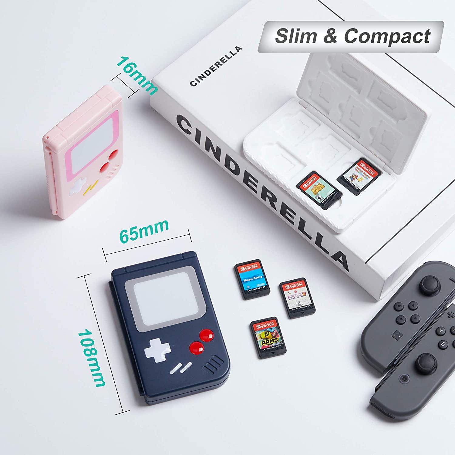LeyuSmart Game Card Case for Nintendo Switch Games,10 Slot Card & MircoSD Card Storage Holder, Small Size Slim and Portable (White) - JOY2ESpree