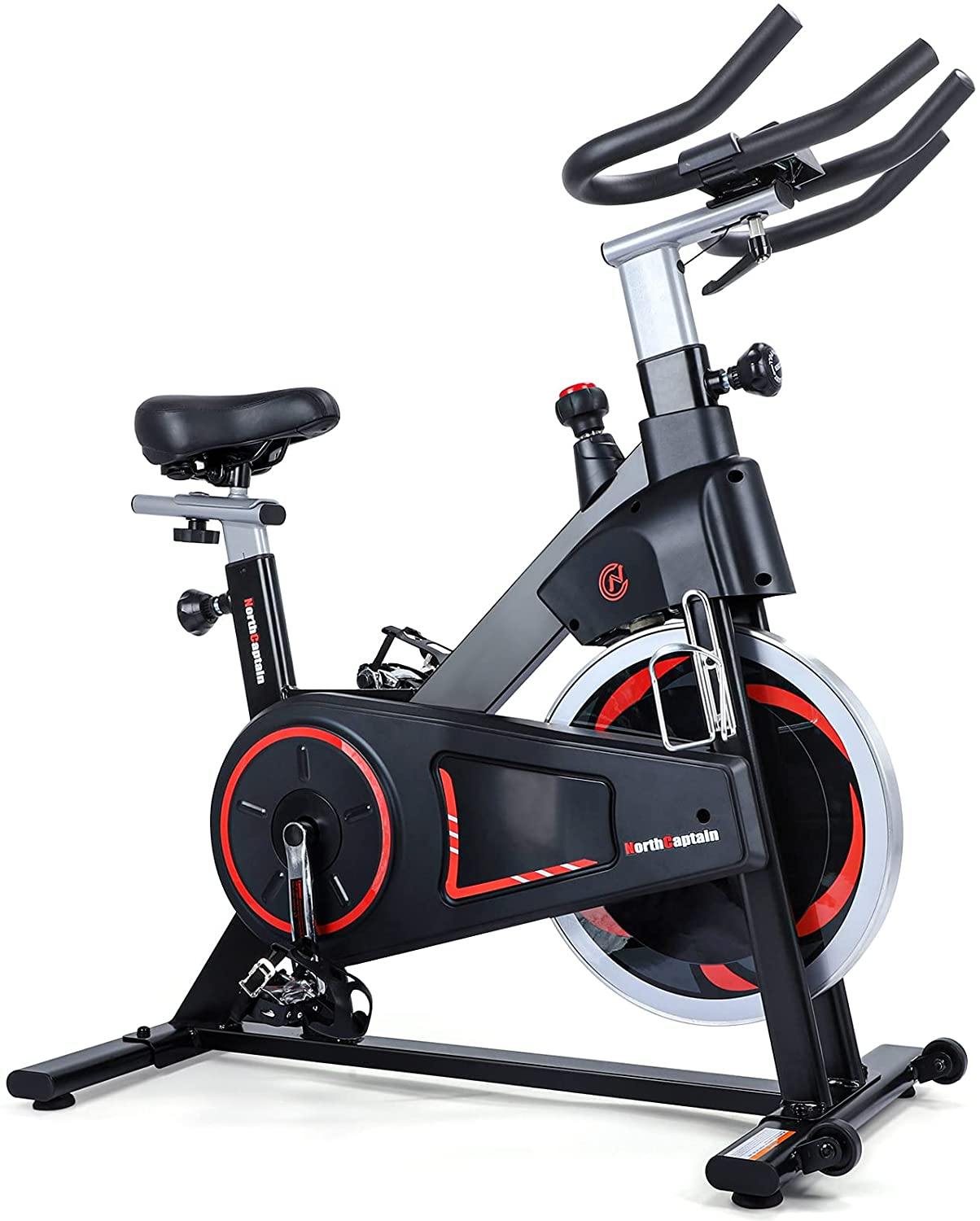 NORTHCAPTAIN Exercise Bikes Magnetic Resistance Indoor Cycling Stationary Bike with LCD Monitor - JOY2ESpree