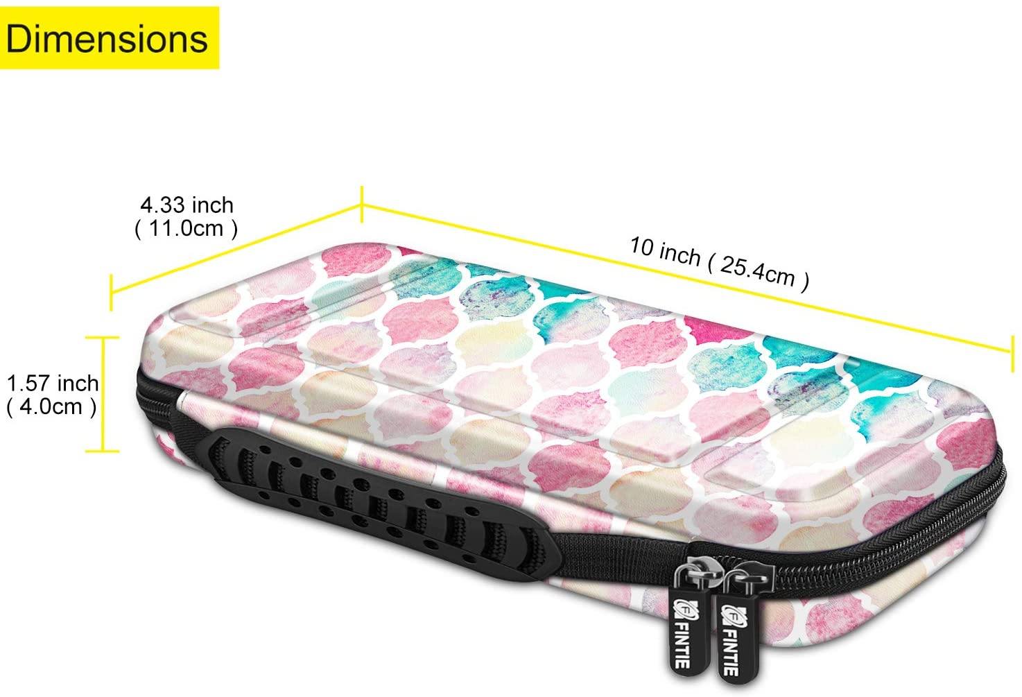 Fintie Carry Case for Nintendo Switch - [Shockproof] Hard Shell Protective Cover Travel Bag w/10 Game Card Slots - JOY2ESpree