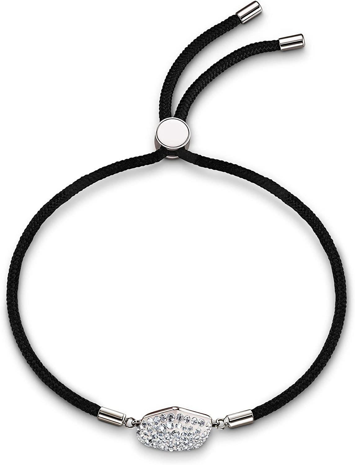 SWAROVSKI Women's Power Collection Elements Black Cord Band Crystal Bracelet Collection - JOY2ESpree