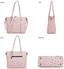 
                        
                          Load image into Gallery viewer, Women Fashion Handbags Wallet Tote Bag Shoulder Bag Top Handle Satchel Purse Set 4pcs
                        
                      
