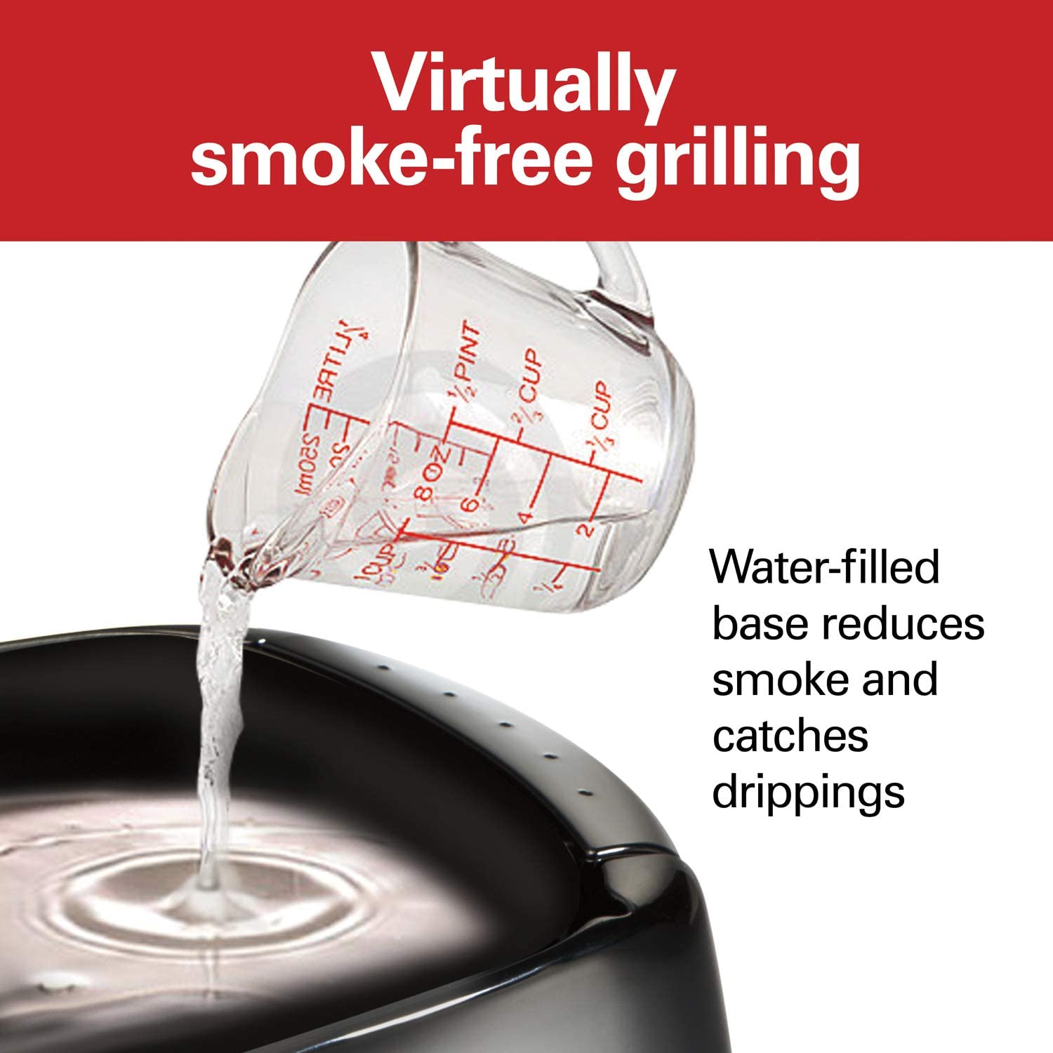 Hamilton Beach Electric Indoor Searing Grill with Viewing Window and Removable Easy-to-Clean Nonstick Plate - JOY2ESpree