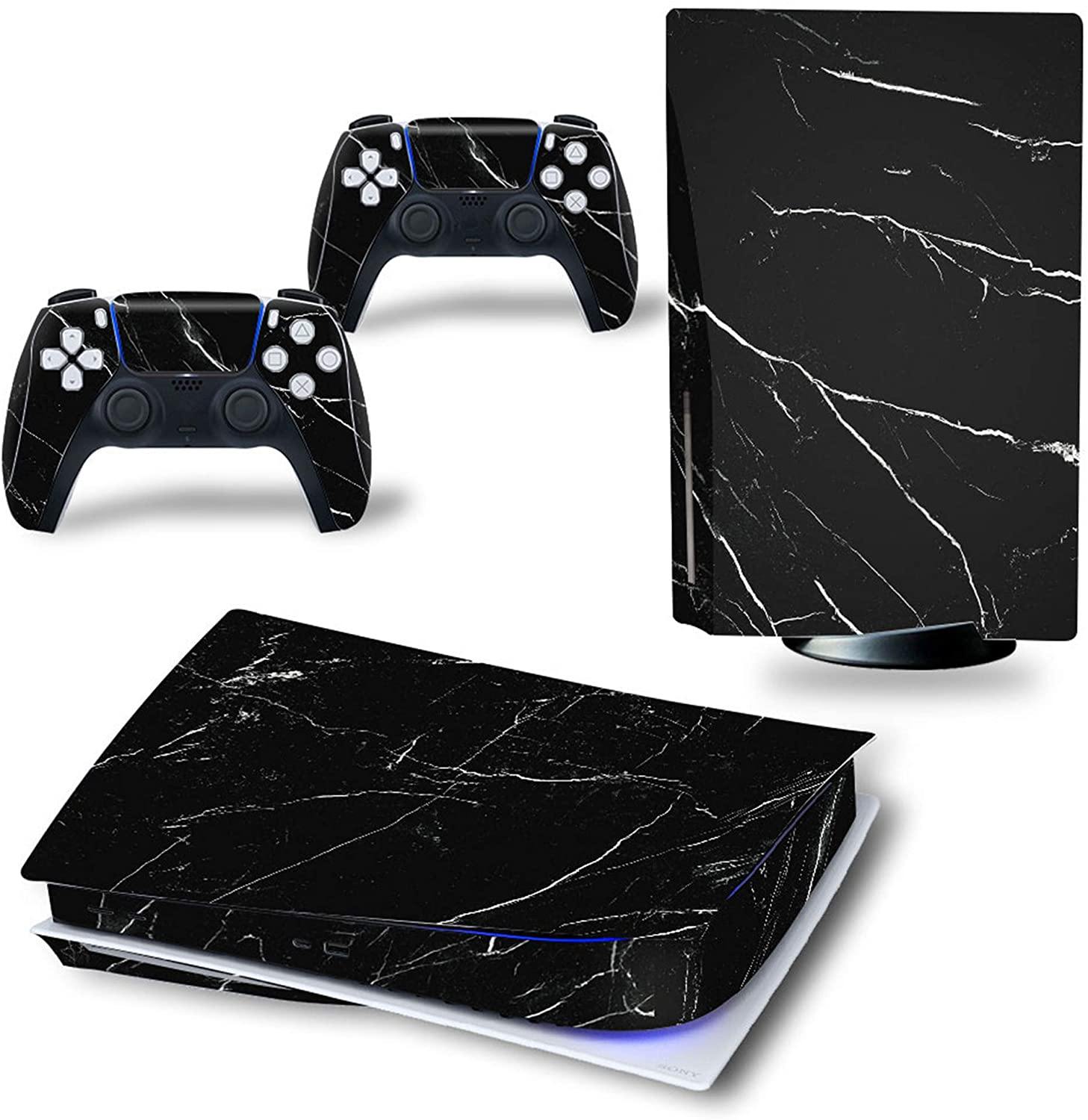 Ps5 Stickers Full Body Vinyl Skin Decal Cover for Playstation 5 Digital Edition Console Controllers (CD Version, Pink Starry Sky) - JOY2ESpree