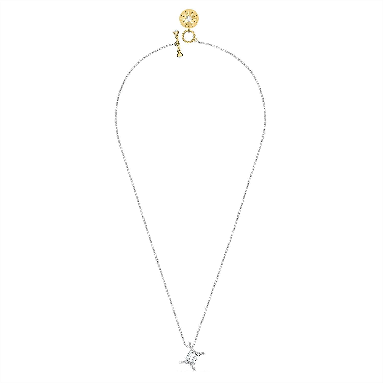 SWAROVSKI Women's All Zodiac Symbols Crystal Pendant, Mixed Metal Finish, Clear White Crystal Necklace Jewelry Collection - JOY2ESpree