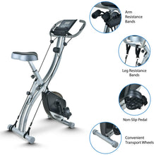 
                        
                          Cargar imagen en el visor de la galería, TECHMOO Folding Magnetic X Exercise Bike Portable Upright Recumbent 2 in 1 Stationary Bike - JOY2ESpree
                        
                      