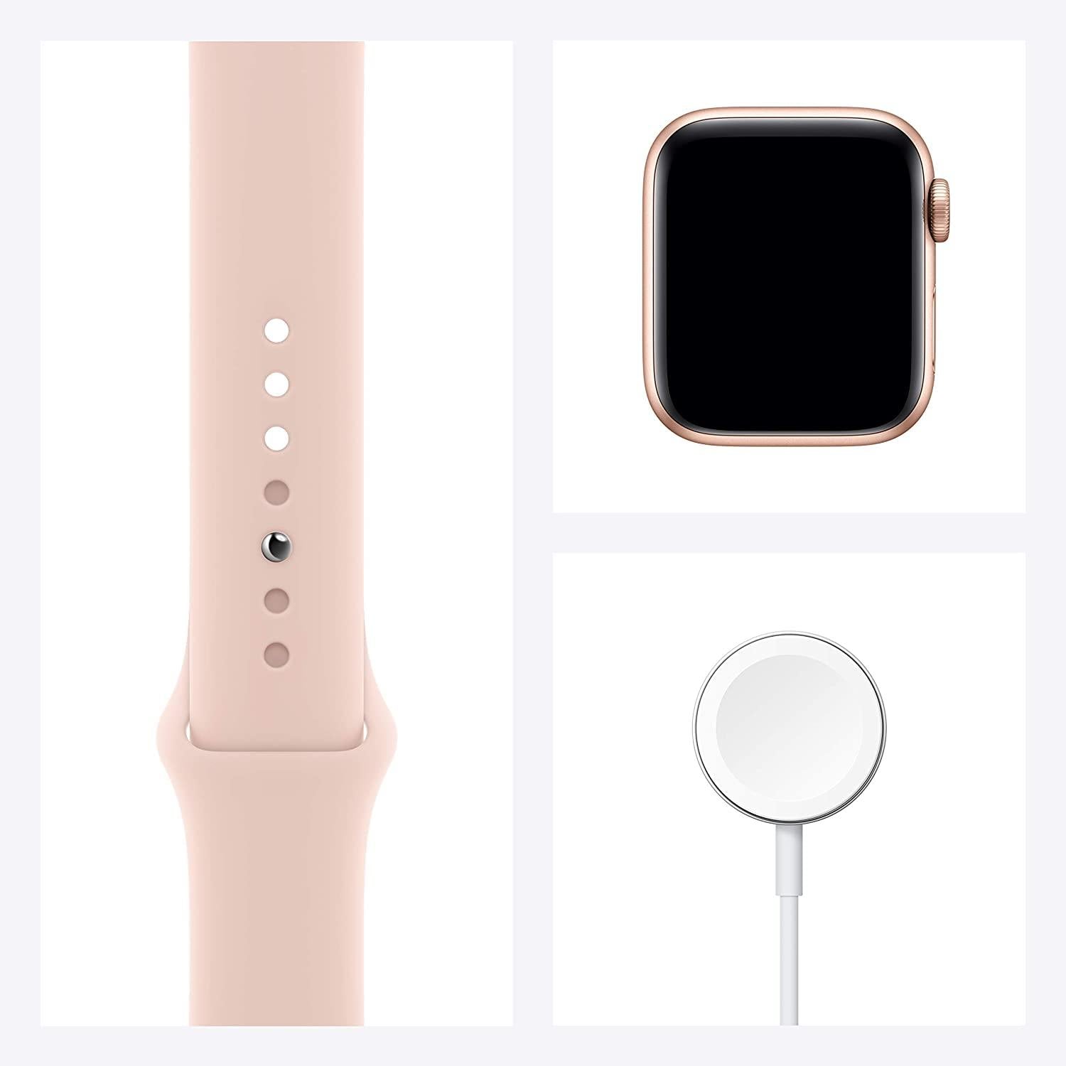Apple Watch Series 6 (GPS, 44mm) - Space Gray Aluminum Case with Black Sport Band (Renewed) - JOY2ESpree