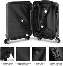 
                        
                          將圖片載入圖庫檢視器 Kono 3 Pieces Luggage Set Hard Shell with Spinner Wheels Lightweight Rolling Suitcases Set with YKK Dual Zipper TSA Lock for Travel (Grey)
                        
                      