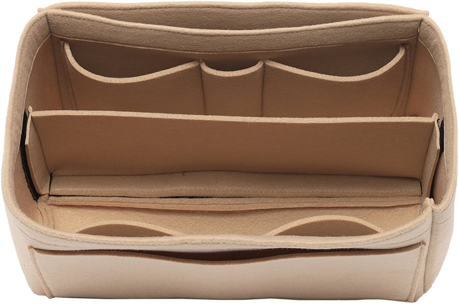 Purse Bag Organizer Insert with Lots of Different Size Spaces Divider Shaper for Speedy Shoulder Hobo Bag Keep Stuff Organized