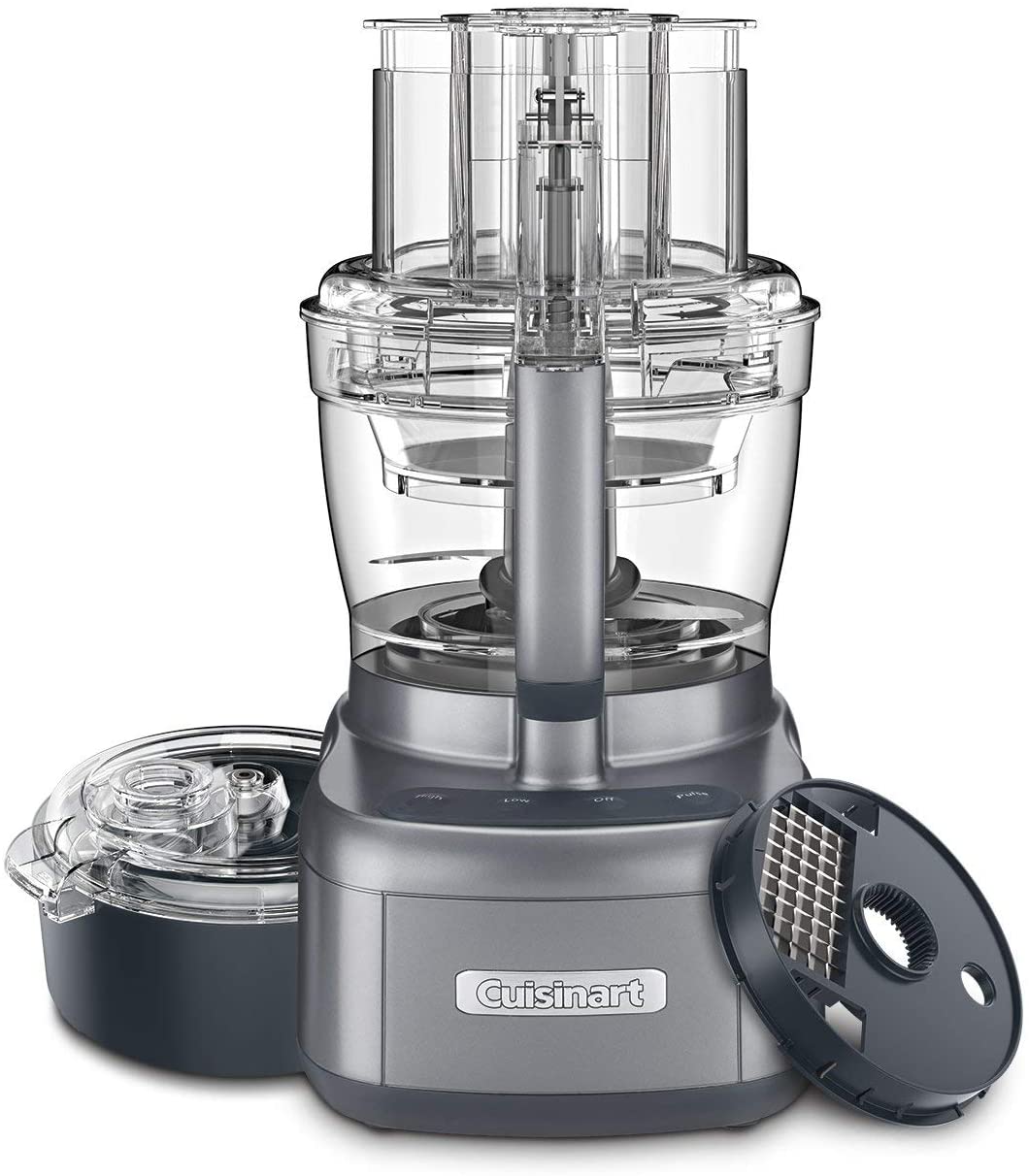 Cuisinart FP-13DSV Elemental 13 Cup Food Processor and Dicing Kit, Silver (Renewed) (Renewed) - JOY2ESpree