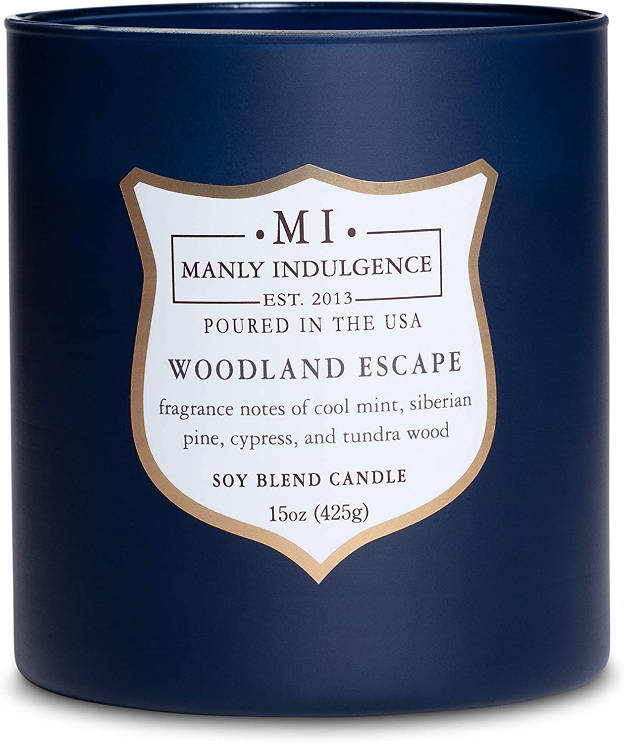 Manly Indulgence Sea Salt & Ginger Scented Jar Candle, 15 Oz, White