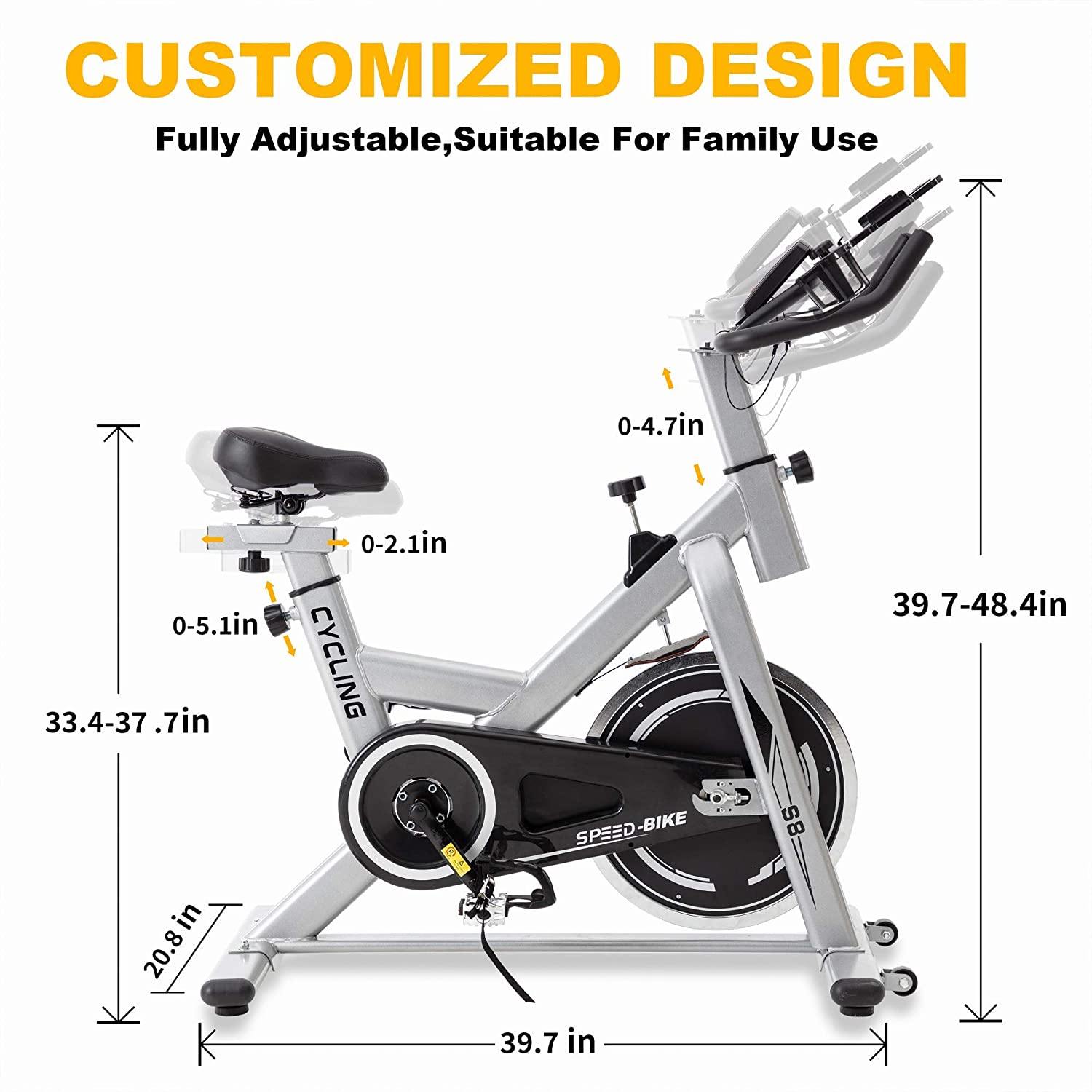 BINHIA Exercise Bike Indoor Cycling Bike Stationary - Cycle Bike with Ipad Mount &Comfortable Seat Cushion - JOY2ESpree