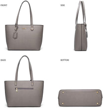 
                        
                          Load image into Gallery viewer, Women Fashion Handbags Wallet Tote Bag Shoulder Bag Top Handle Satchel Purse Set 4pcs
                        
                      
