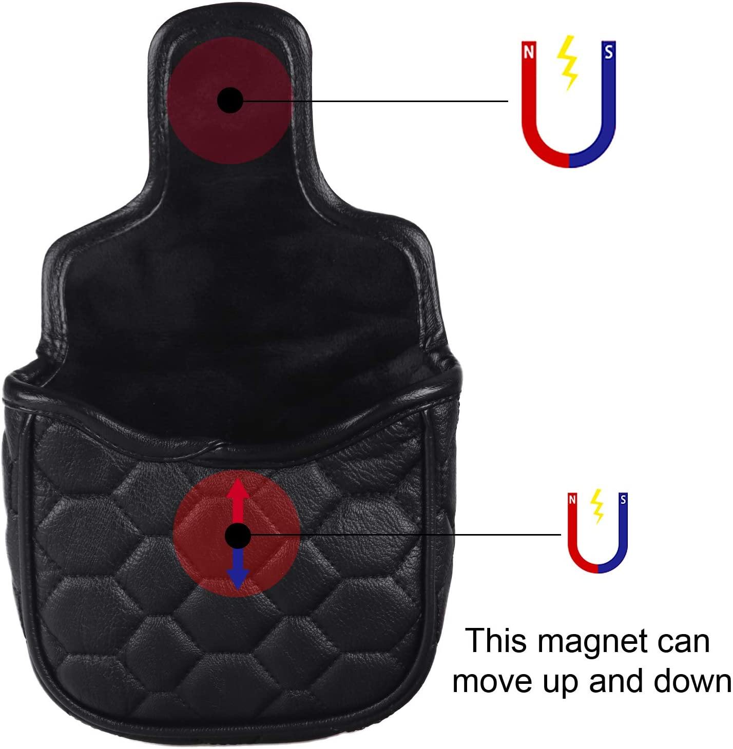 mytag Golf Heel Shafted Mallet Putter Headcover Strong Magnetic Closure - JOY2ESpree