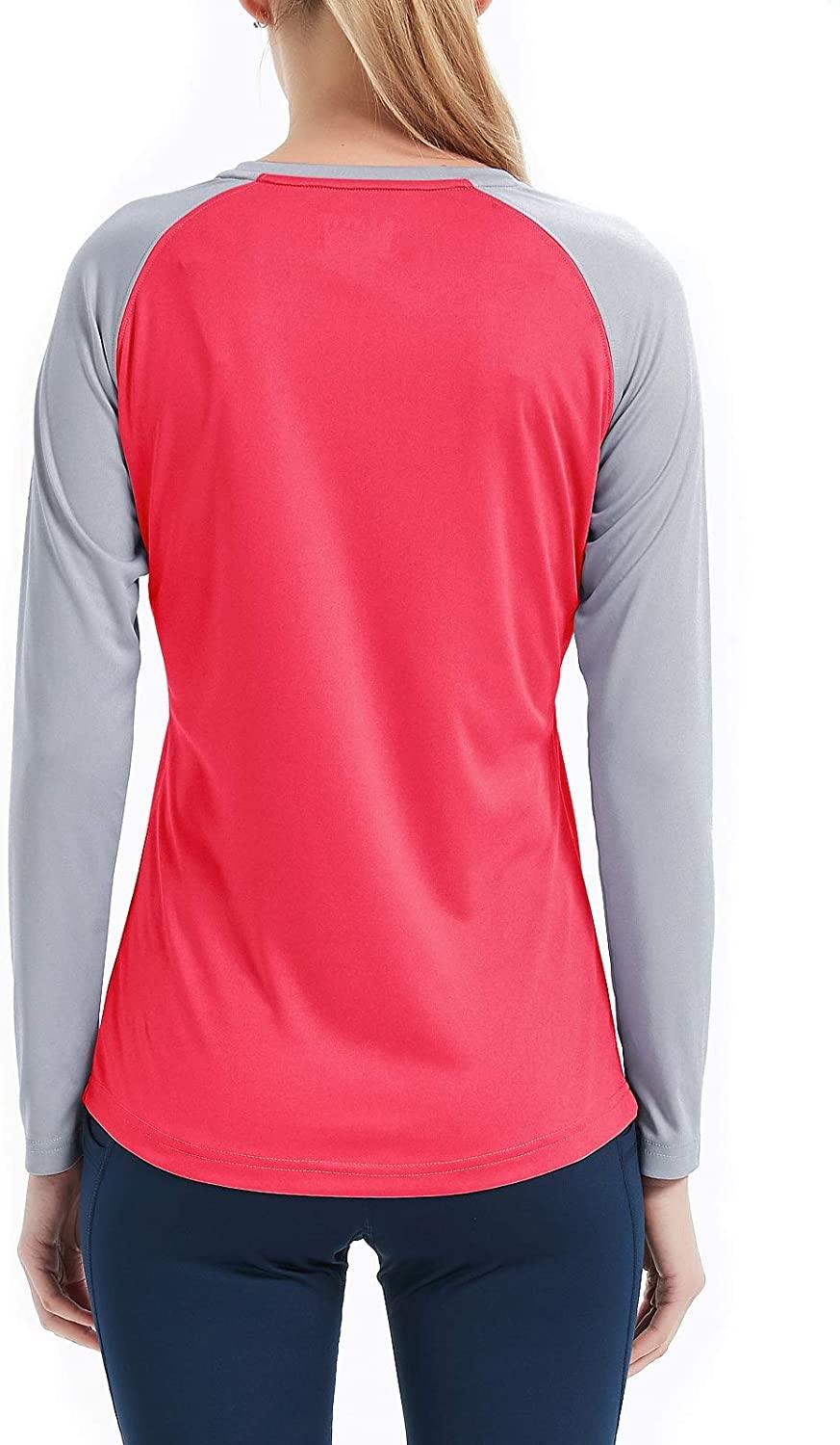 Women's UPF 50+ Sun Protection Hiking Shirts Long Sleeve Quick Dry Rashguard Athletic Running Fishing Shirts - JOY2ESpree