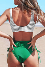 
                        
                          Load image into Gallery viewer, CUPSHE Women's Bikini Swimsuit Floral Print Lace Up Two Piece Bathing Suit
                        
                      