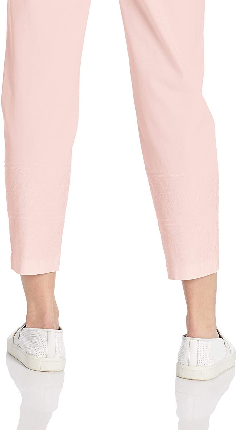 Jag Jeans Women's Flora Chino Crop with Embroidery