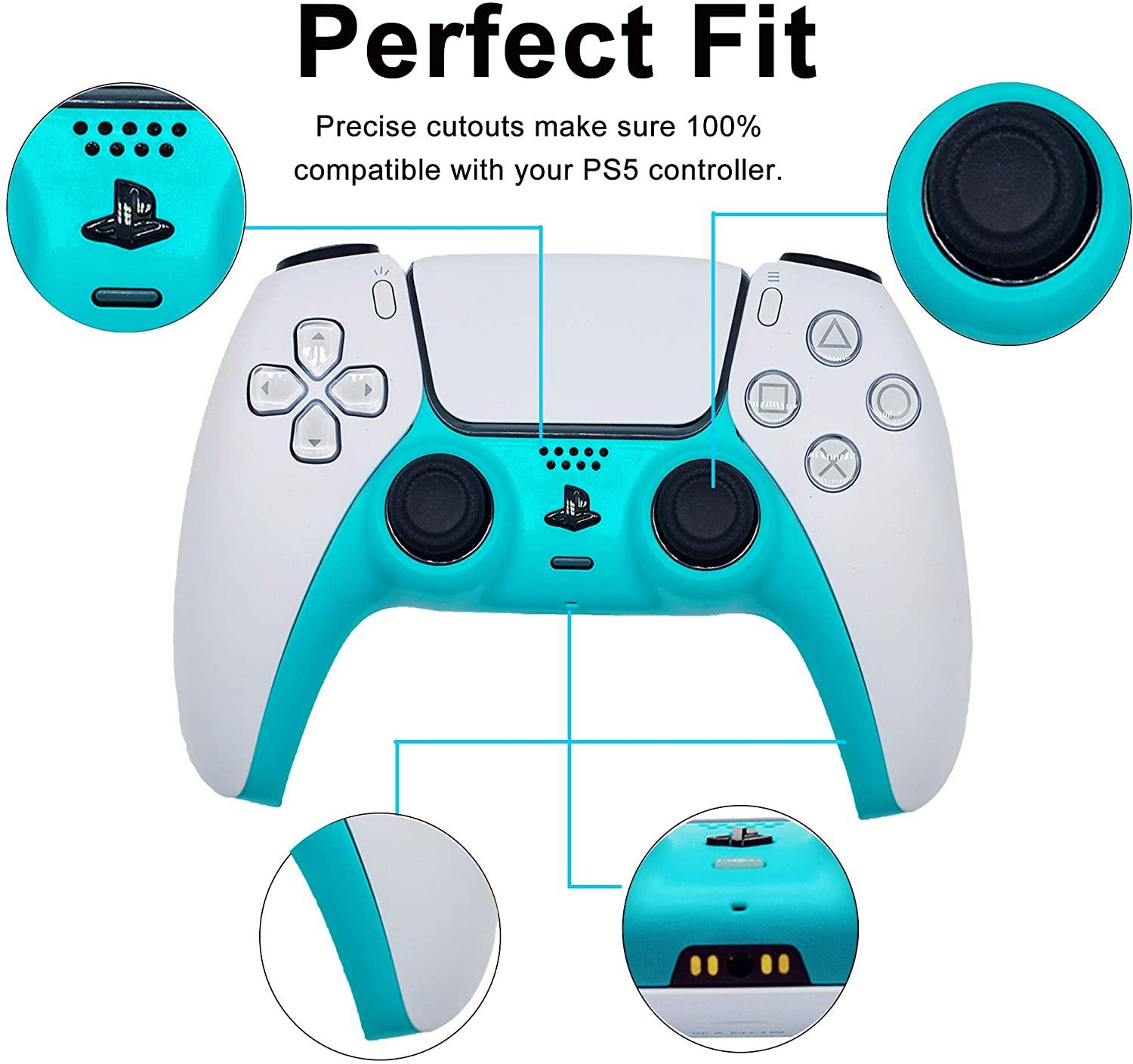 Decorative Shell Case Cover Skin Replacement Set for PS5 Wireless Controller - JOY2ESpree