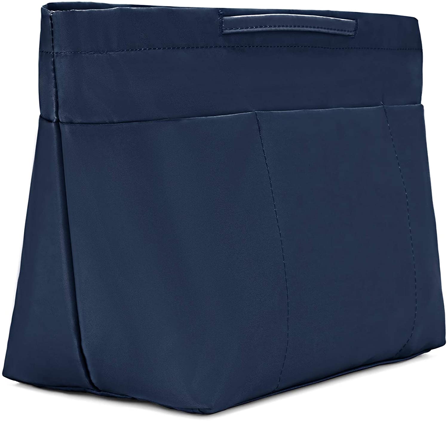 bridawn Nylon Tote Organizer Purse Insert Pocketbook Organizer Insert Handbag Divider with Handles Zipper Closure