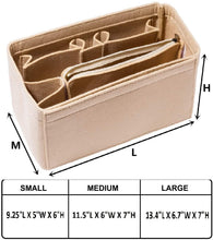 
                        
                          Load image into Gallery viewer, HEALTHLOVE Felt Insert Bag Organizer Purse Organizer Include Zipper Purse for Handbag Choice 3 Size
                        
                      