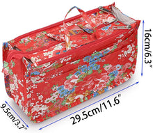 
                        
                          Load image into Gallery viewer, BTSKY New Printing Handbag Organizers Inside Purse Insert-High Capacity 13 Pockets Bag Tote Organizer with Handle Peacock Flower
                        
                      