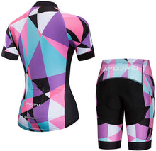 
                        
                          Muat gambar ke penampil Galeri, Women's Cycling Clothing Short Sleeve Bike Jersey Sets Bib Shorts Summer Cycling Sets Reflective
                        
                      
