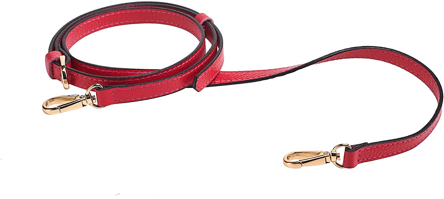 LIVE UP Full Grain Leather Adjustable Replacement Strap Cross Body Bag Purse, 43-51 Inch