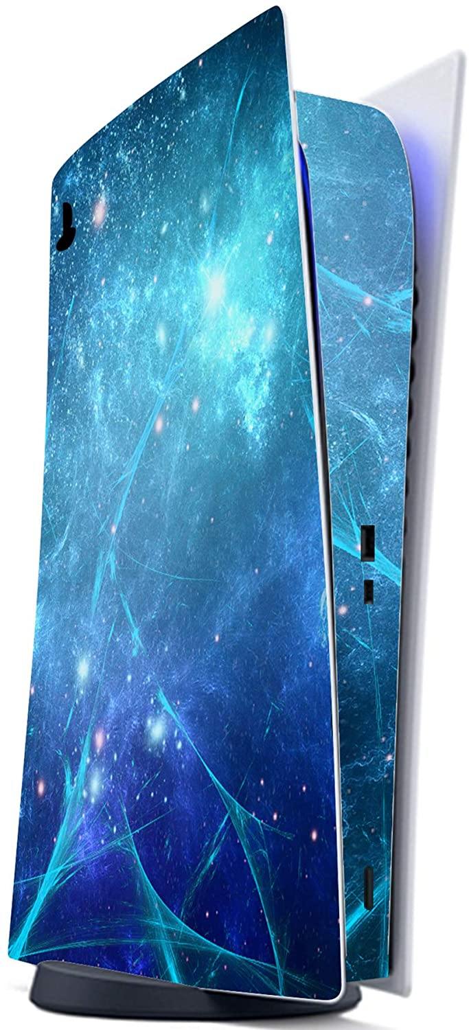 PlayVital Blue Nebula Full Set Skin Decal for PS5 Console Digital Edition - JOY2ESpree