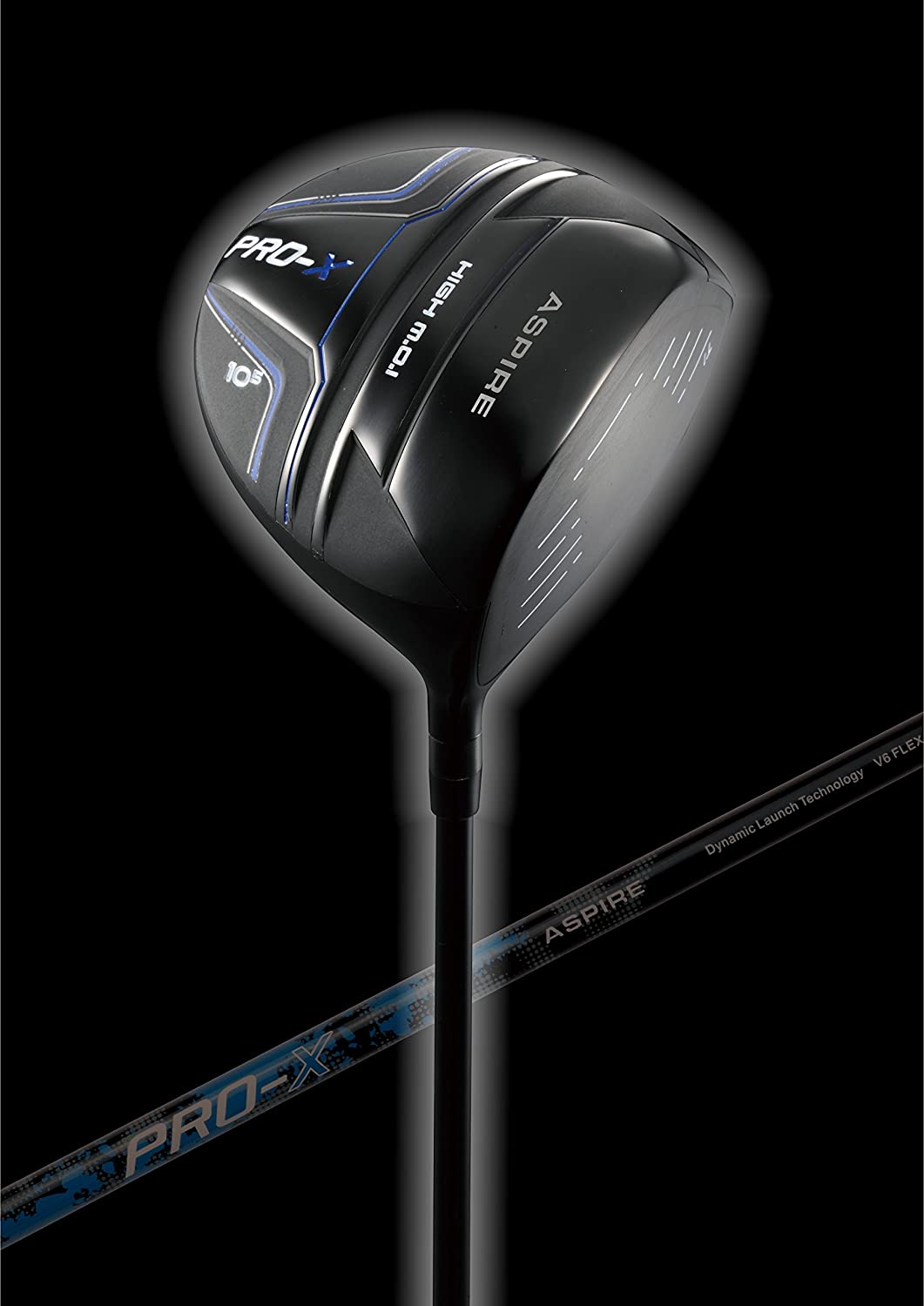Aspire Pro-X Men's Titanium Face Adjustable 460cc Golf Driver Right Hand - Regular OR Stiff Flex Graphite - JOY2ESpree