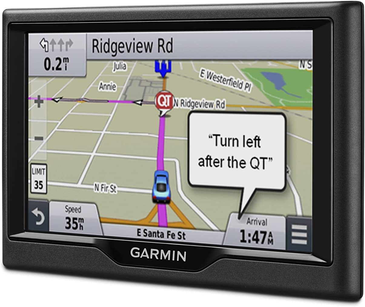 Garmin Nuvi 57LM GPS Navigator System with Spoken Turn-By-Turn Directions,5 inch display