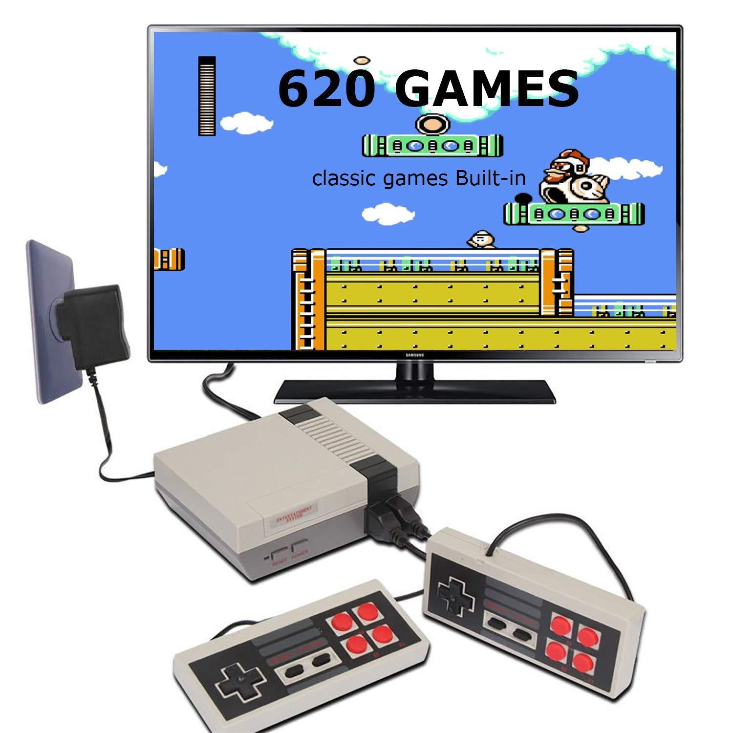 Retro Game Console, Mini Game Console Childhood Game Consoles Built-in 620 Game - JOY2ESpree