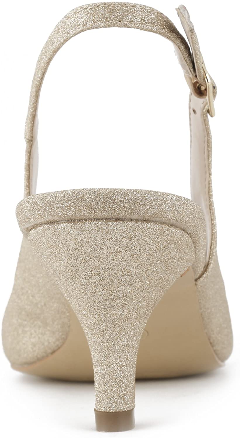 Greatonu Womens Slingback Dress Pump