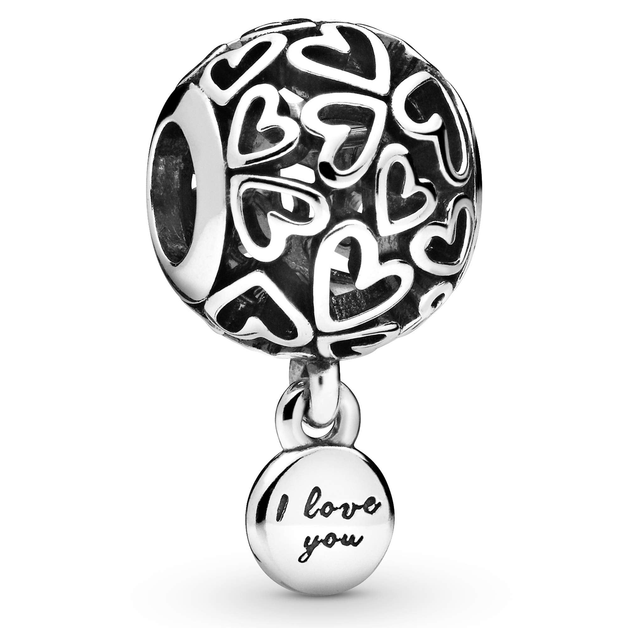 Pandora Jewelry Openwork Love Hearts Sterling Silver Charm - JOY2ESpree